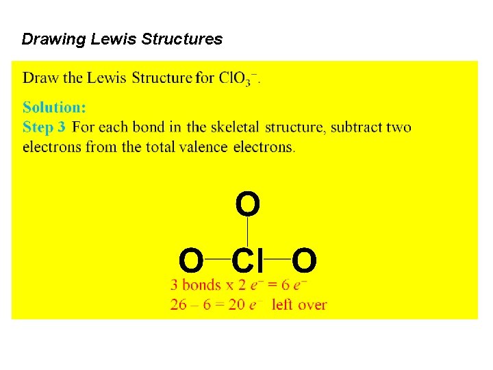 Drawing Lewis Structures 