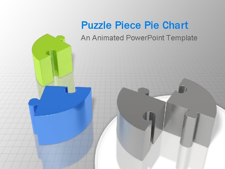 Puzzle Piece Pie Chart An Animated Power. Point Template 