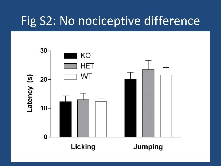 Fig S 2: No nociceptive difference 