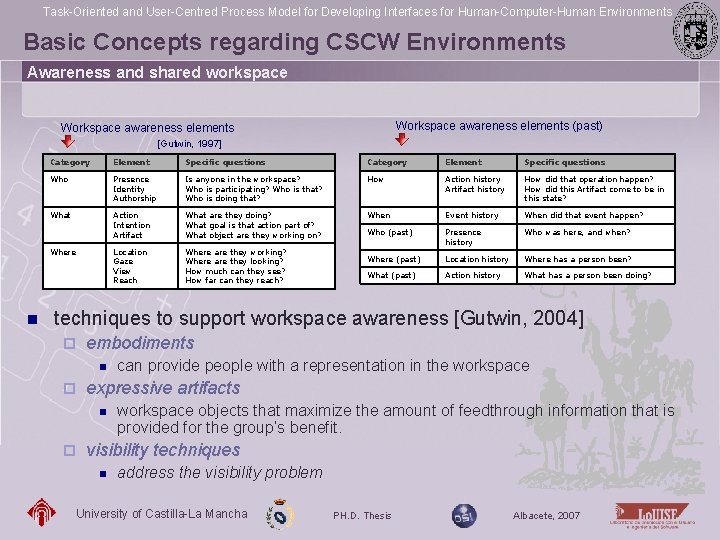 Task-Oriented and User-Centred Process Model for Developing Interfaces for Human-Computer-Human Environments Basic Concepts regarding