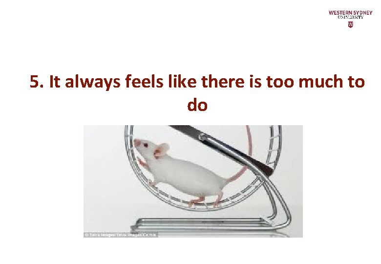 5. It always feels like there is too much to do 