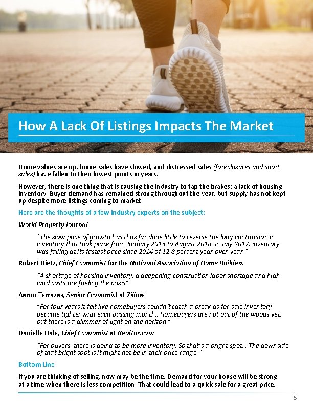 How A Lack Of Listings Impacts The Market Home values are up, home sales