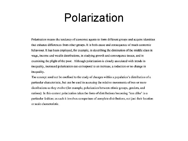 Polarization 