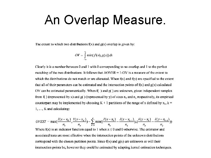 An Overlap Measure. 