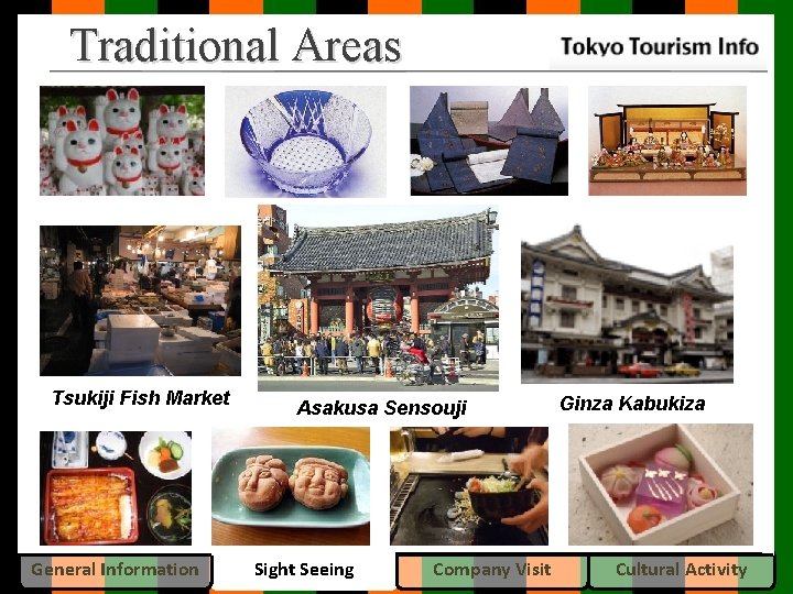 Traditional Areas Tsukiji Fish Market General Information Asakusa Sensouji Sight Seeing Company Visit Ginza