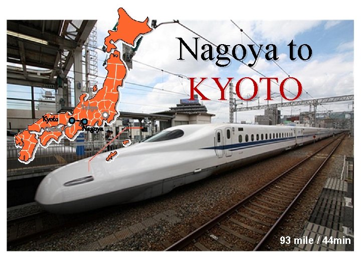 Tokyo Kyoto Osaka Nagoya to KYOTO Nagoya 93 mile / 44 min 
