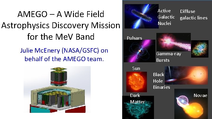 AMEGO – A Wide Field Astrophysics Discovery Mission for the Me. V Band Active