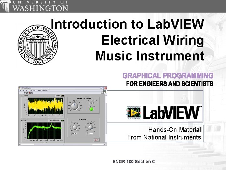 Introduction to Lab. VIEW Electrical Wiring Music Instrument Hands-On Material From National Instruments ENGR