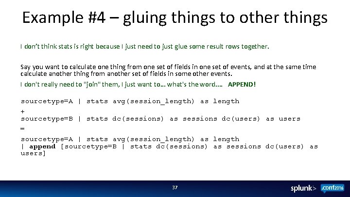 Example #4 – gluing things to other things I don’t think stats is right