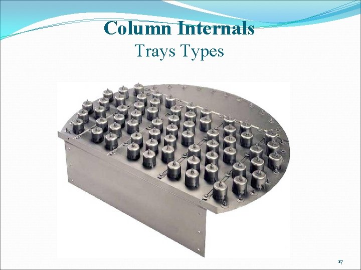 Column Internals Trays Types 17 
