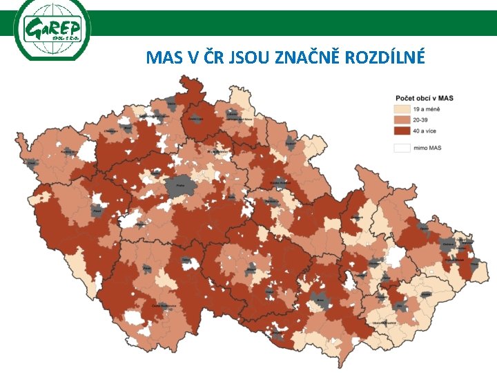 MAS V ČR JSOU ZNAČNĚ ROZDÍLNÉ 56 