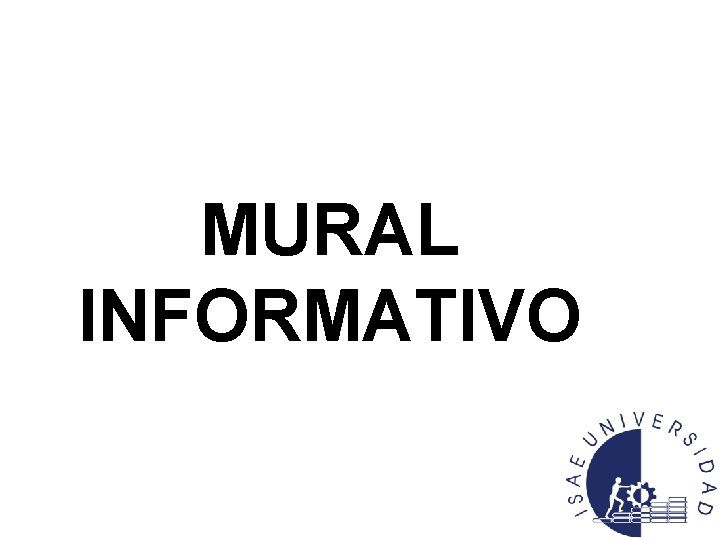 MURAL INFORMATIVO 