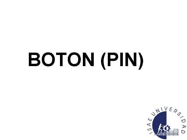 BOTON (PIN) 