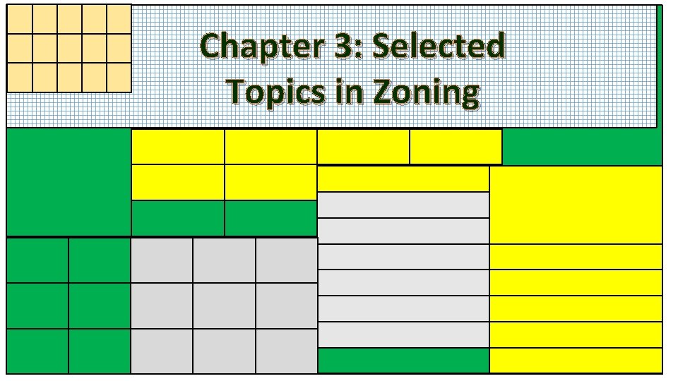 Chapter 3: Selected Topics in Zoning 