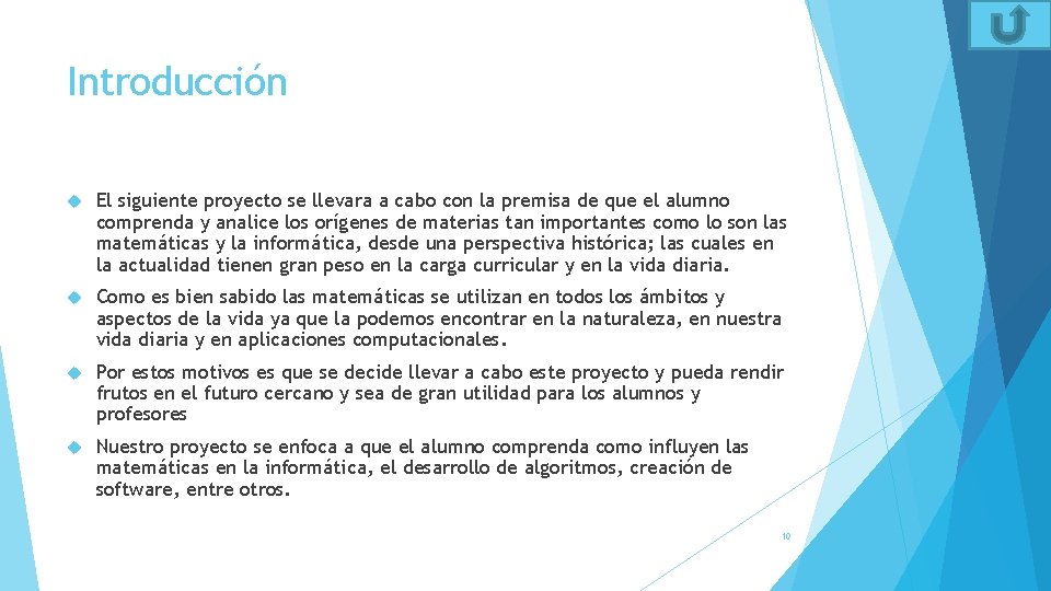 Introducción El siguiente proyecto se llevara a cabo con la premisa de que el