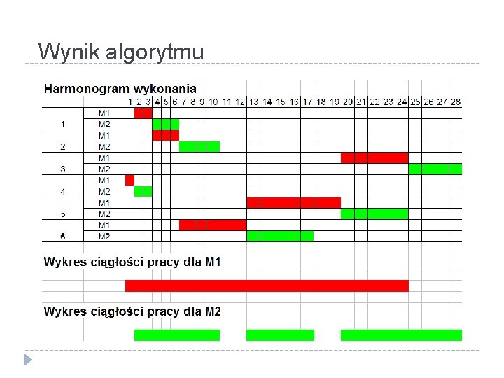 Wynik algorytmu 