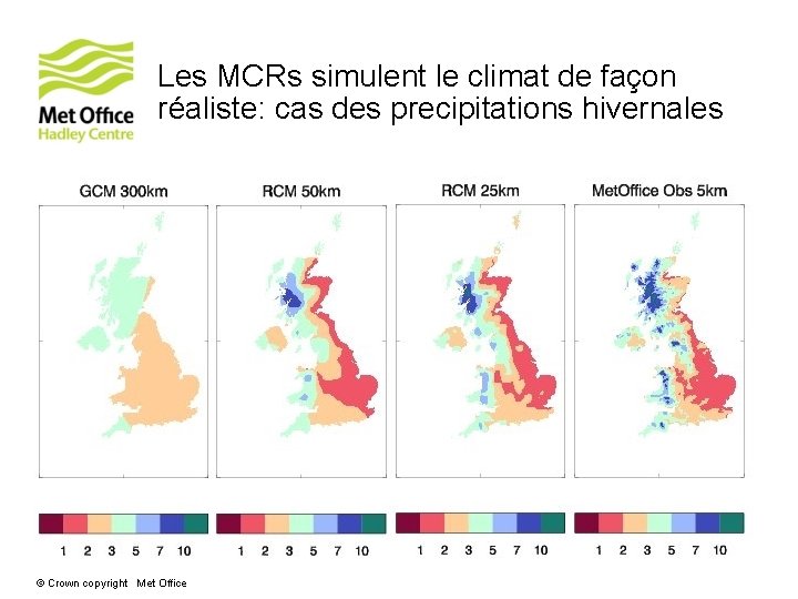 Les MCRs simulent le climat de façon réaliste: cas des precipitations hivernales © Crown