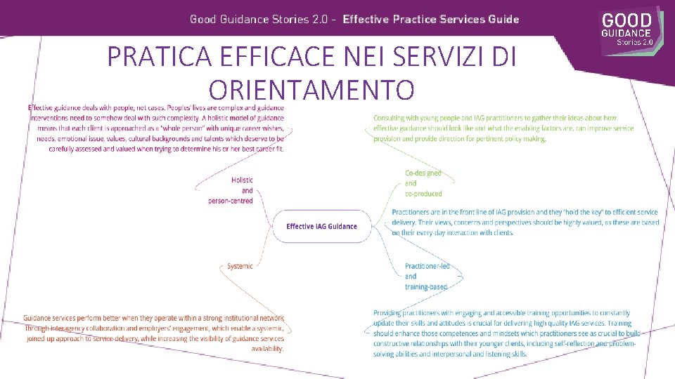 PRATICA EFFICACE NEI SERVIZI DI ORIENTAMENTO 