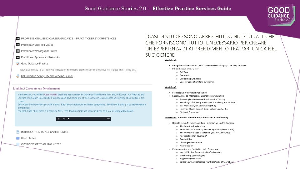 I CASI DI STUDIO SONO ARRICCHITI DA NOTE DIDATTICHE FORNISCONO TUTTO IL NECESSARIO PER