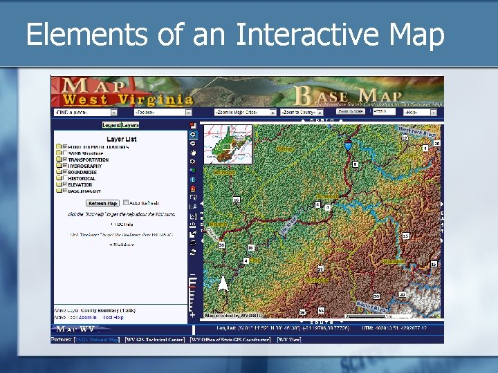 Elements of an Interactive Map 