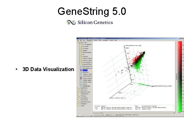 Gene. String 5. 0 • 3 D Data Visualization Gene. String 5. 0 • 3 D Data Visualization
