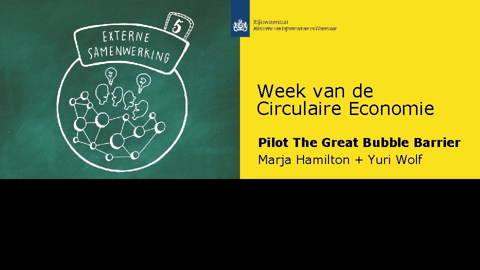 Week van de Circulaire Economie Pilot The Great Bubble Barrier Marja Hamilton + Yuri