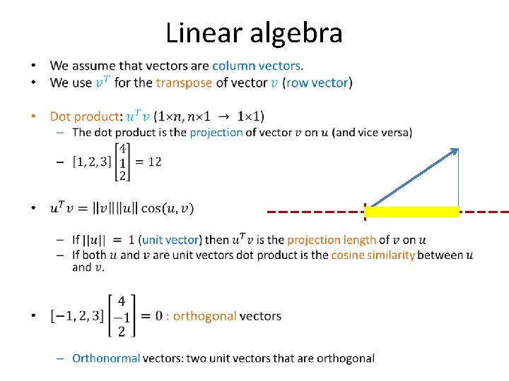 Linear algebra • 
