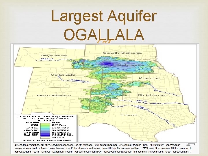 Largest Aquifer OGALLALA 