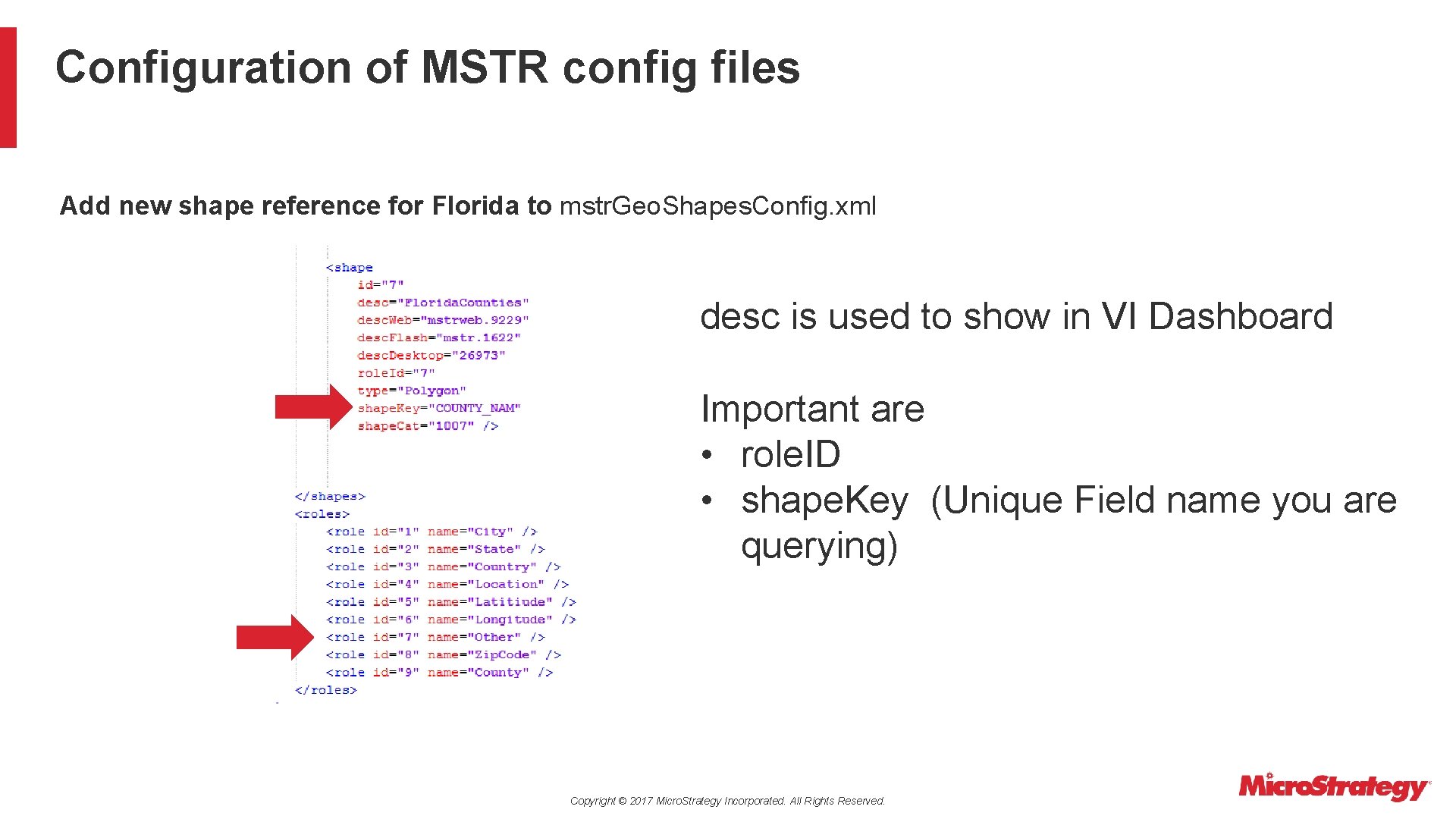 Configuration of MSTR config files Add new shape reference for Florida to mstr. Geo.