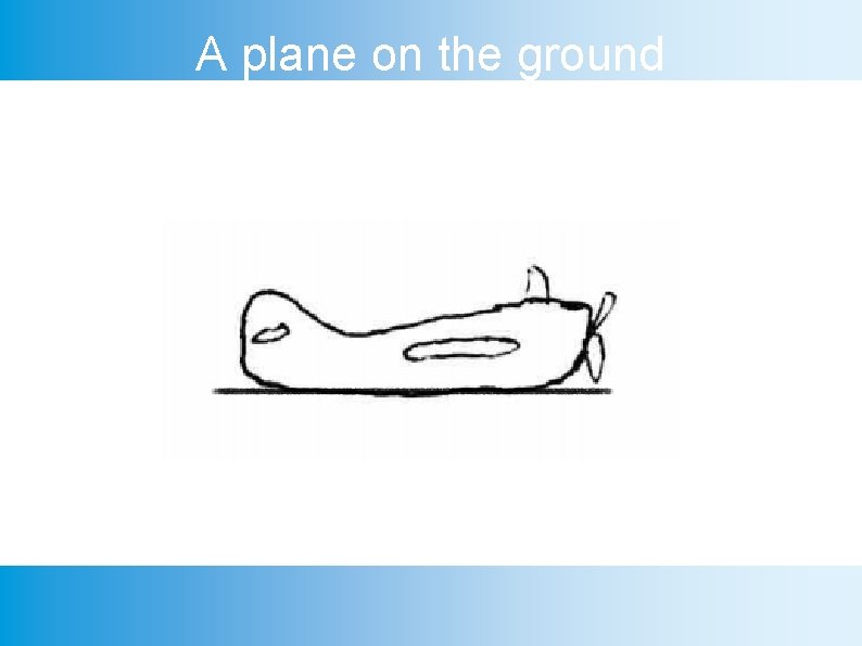 A plane on the ground 