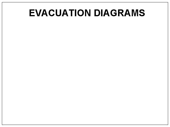 EVACUATION DIAGRAMS 