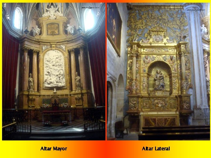 Altar Mayor Altar Lateral 
