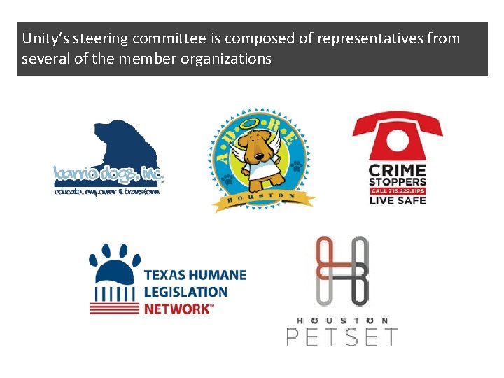 Unity for a Solution An animal welfare collaboration