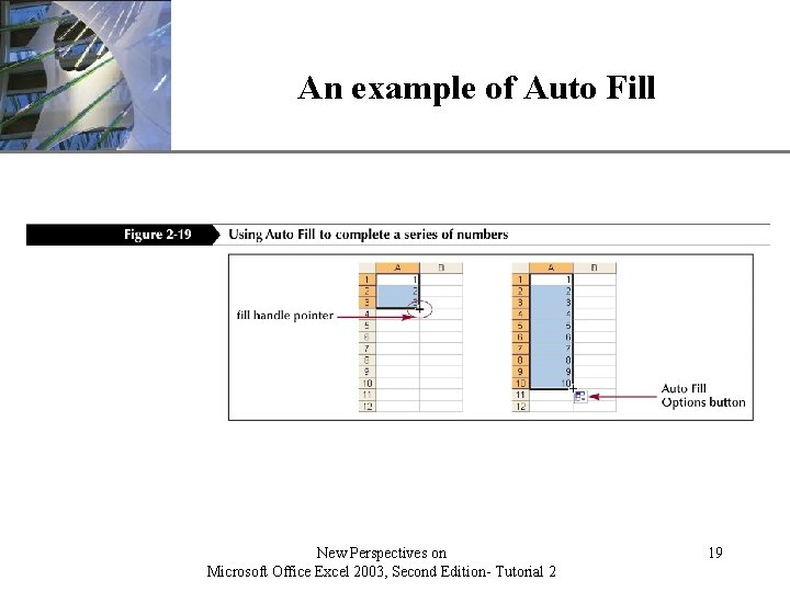An example of Auto Fill New Perspectives on Microsoft Office Excel 2003, Second Edition-
