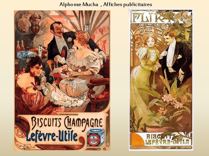 Alphonse Mucha , Affiches publicitaires 