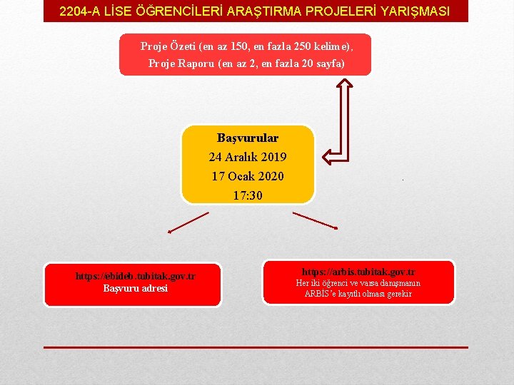 2204 -A LİSE ÖĞRENCİLERİ ARAŞTIRMA PROJELERİ YARIŞMASI Proje Özeti (en az 150, en fazla