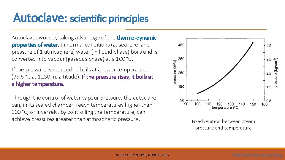 Autoclave: scientific principles Autoclaves work by taking advantage of thermo-dynamic properties of water. In
