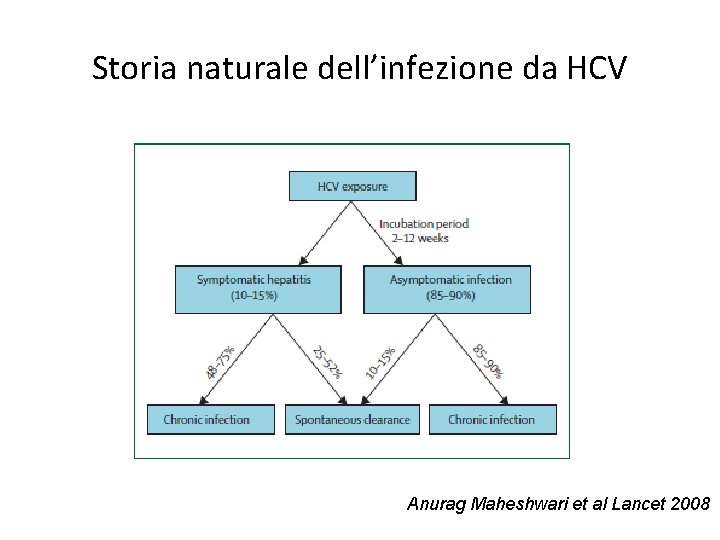 Storia naturale dell’infezione da HCV Anurag Maheshwari et al Lancet 2008 
