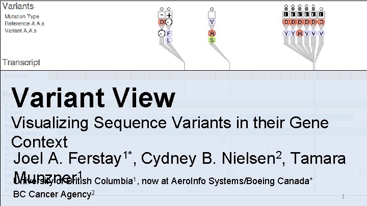 Variant View Visualizing Sequence Variants In Their Gene