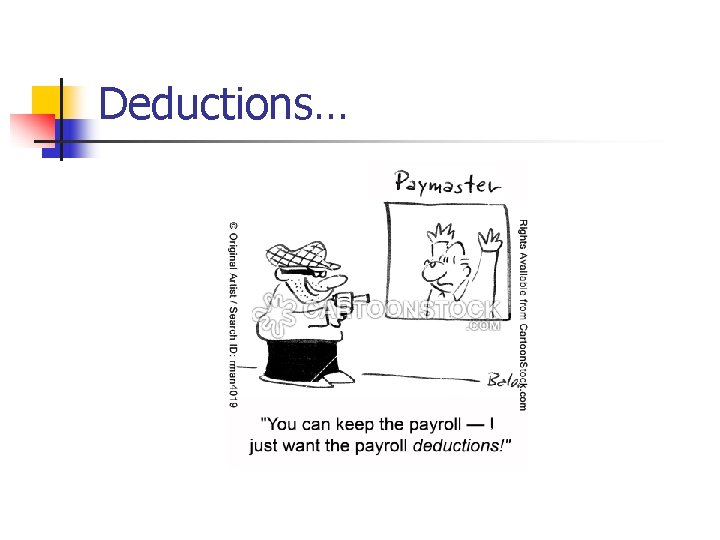 Deductions… 