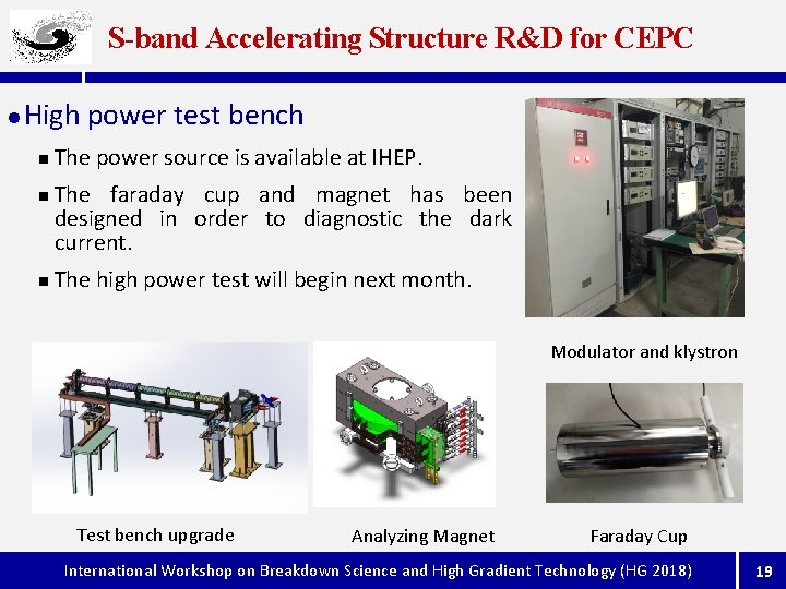 S-band Accelerating Structure R&D for CEPC l High power test bench n n n