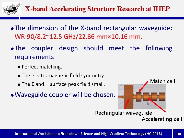 X-band Accelerating Structure Research at IHEP l l l The dimension of the X-band