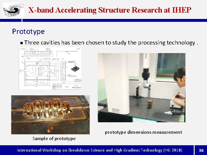 X-band Accelerating Structure Research at IHEP Prototype n Three cavities has been chosen to