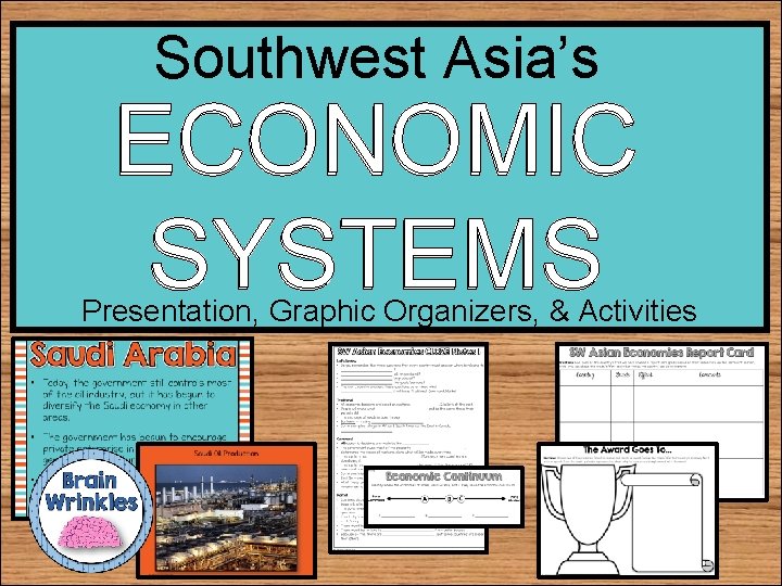 Southwest Asia’s ECONOMIC SYSTEMS Presentation, Graphic Organizers, & Activities 
