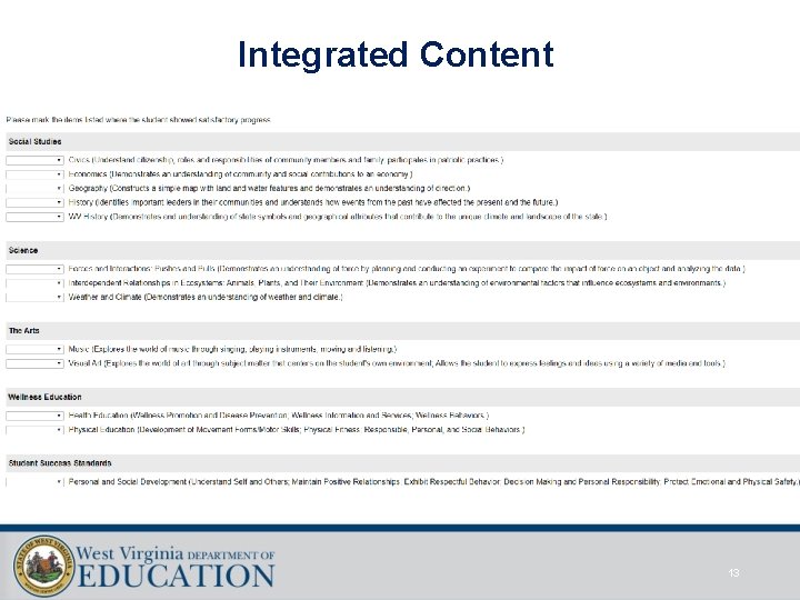 Integrated Content 13 