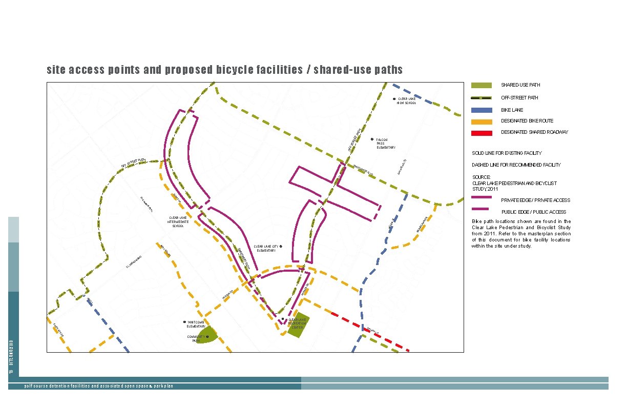 site access points and proposed bicycle facilities / shared-use paths SHARED-USE PATH CLEAR LAKE site access points and proposed bicycle facilities / shared-use paths SHARED-USE PATH CLEAR LAKE