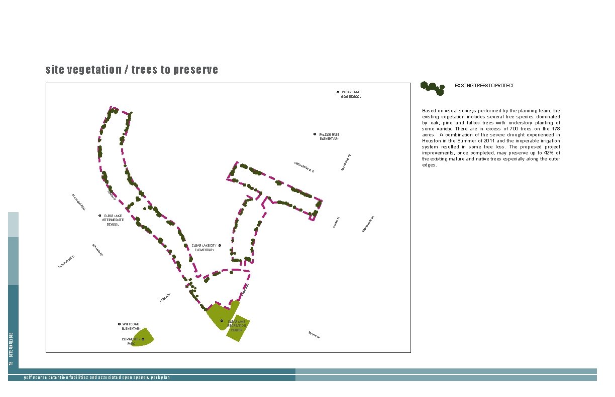 site vegetation / trees to preserve EXISTING TREES TO PROTECT CLEAR LAKE HIGH SCHOOL site vegetation / trees to preserve EXISTING TREES TO PROTECT CLEAR LAKE HIGH SCHOOL