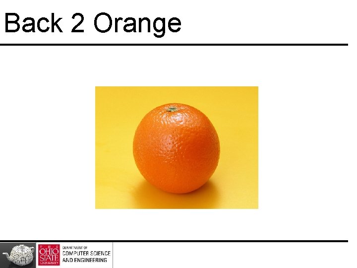 Back 2 Orange 