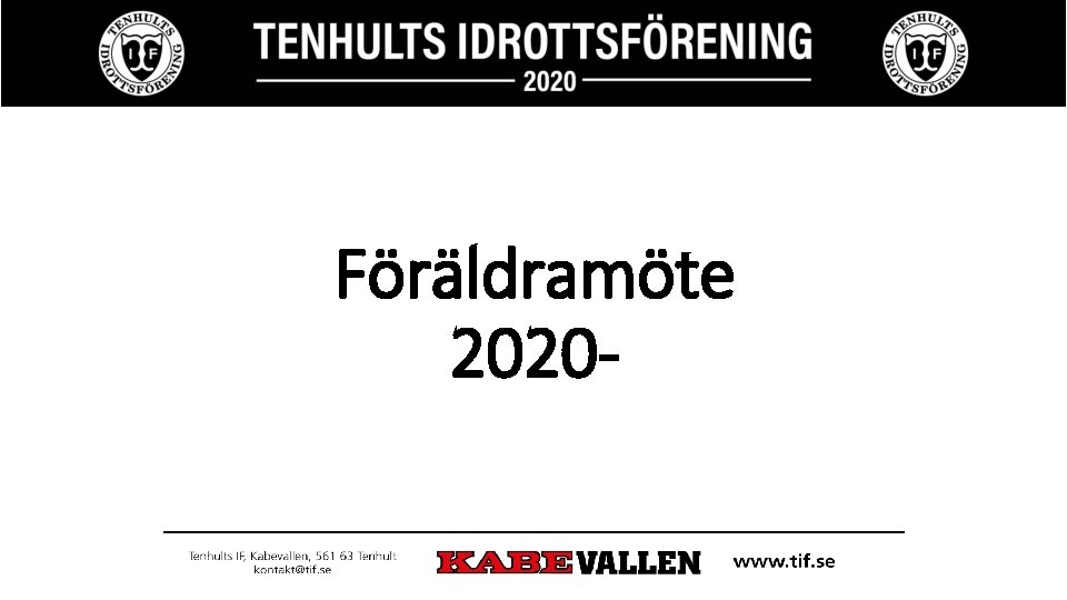 Föräldramöte 2020 - 