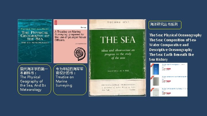 海洋研究丛书系列 The Sea: Physical Oceanography The Sea: Composition of Sea. Water Comparative and Descriptive